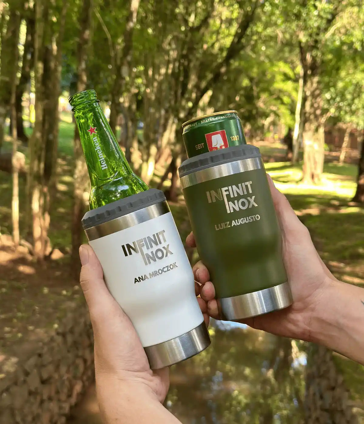 OFERTA LIMITADA - Kit 2 Copos Térmicos Cooler Infinit Inox (ESGOTANDO)